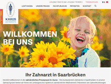 Tablet Screenshot of dr-kares.de